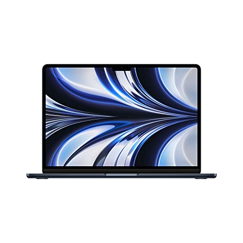 Apple 2022 MacBook Air Laptop mit M2 Chip: 13,6' Liquid Retina Display, 8GB RAM, 256 GB SSD Speicher, beleuchtete Tastatur, 1080p FaceTime HD Kamera. Kompatibel mit iPhone/iPad; Mitternachtsblau