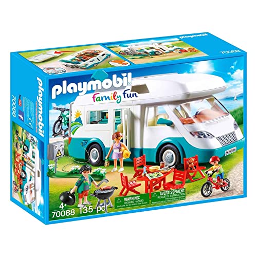 PLAYMOBIL | Family Fun | Familien-Wohnmobil | mit abnehmbaren Dach | Spielzeug für Kinder ab 4 Jahren | 70088