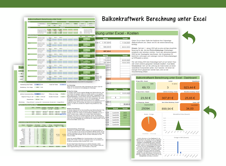 solar berechnung excel balkonkraftwerk