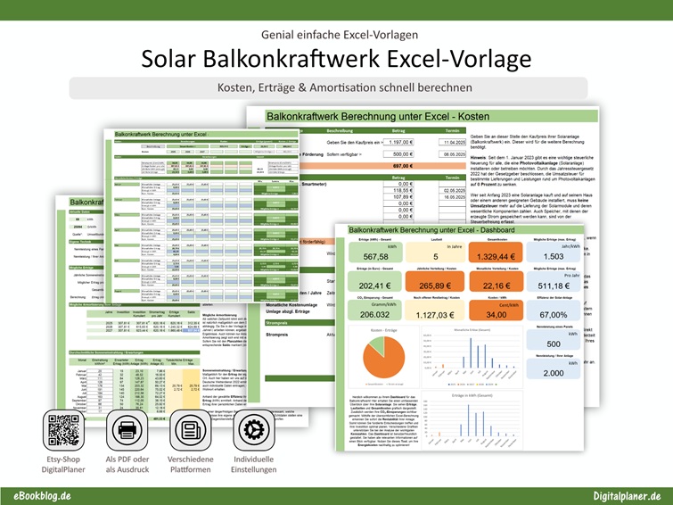 solar balkonkraftwerk excel
